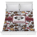 Dog Faces Comforter - Full / Queen (Personalized)