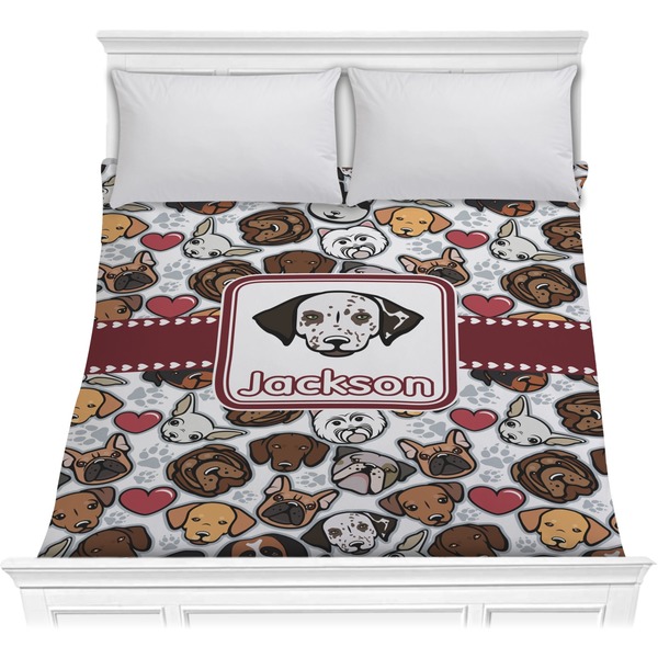 Custom Dog Faces Comforter - Full / Queen (Personalized)