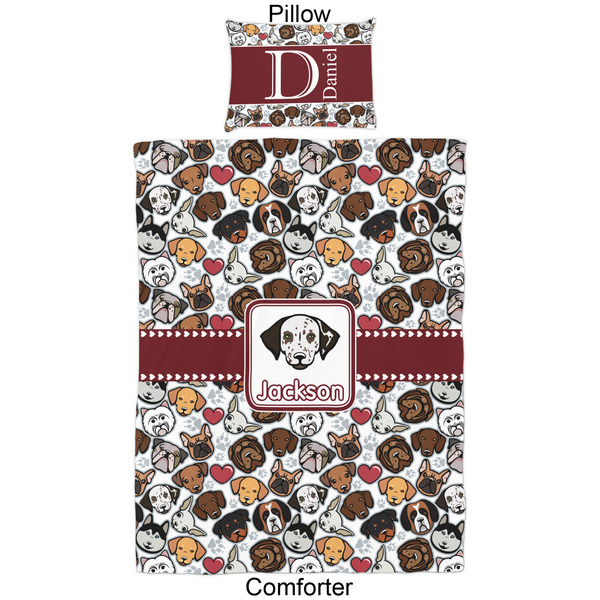 Dog Faces Comforter Set - Twin - Approval