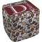 Dog Faces Cube Poof Ottoman (Bottom)
