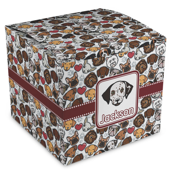 Custom Dog Faces Cube Favor Gift Boxes (Personalized)