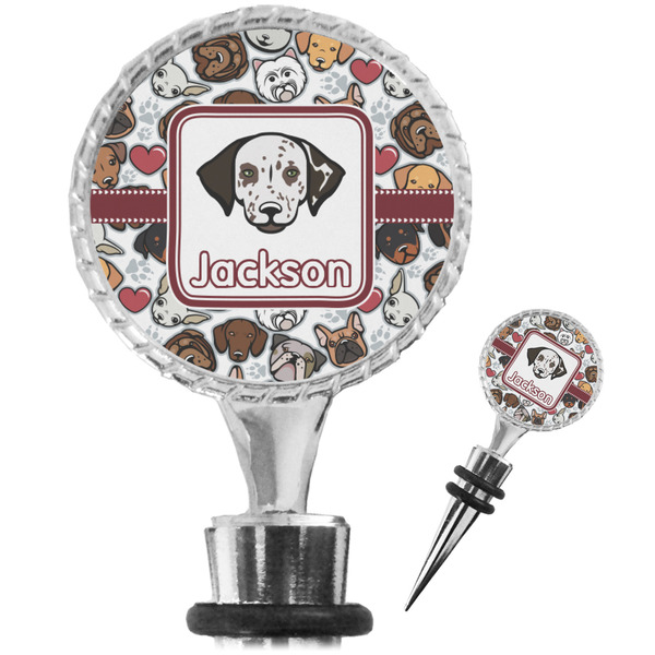 Custom Dog Faces Wine Bottle Stopper (Personalized)