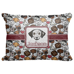 Dog Faces Decorative Baby Pillowcase - 16"x12" w/ Name or Text
