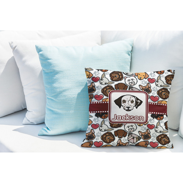 Dog Faces Decorative Pillow Case - LIFESTYLE 2
