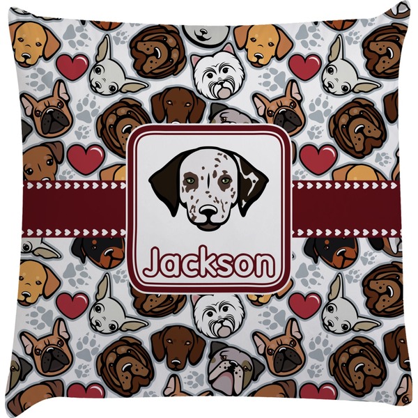 Custom Dog Faces Decorative Pillow Case (Personalized)