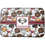Dog Faces Dish Drying Mat w/ Name or Text