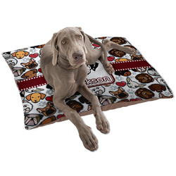 Dog Faces Dog Bed - Large w/ Name or Text