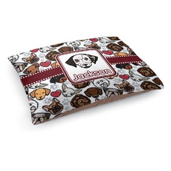 Dog Faces Dog Bed - Medium w/ Name or Text
