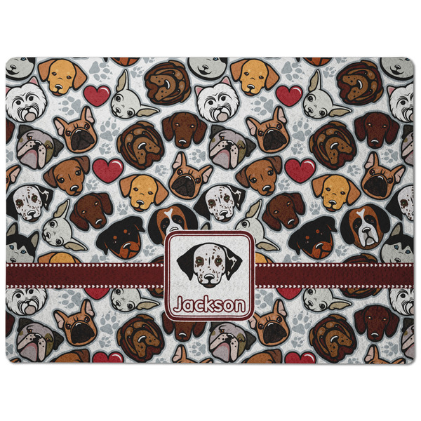 Dog Faces Dog Food Mat - Medium without bowls