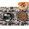 Dog Faces Dog Food Mat - Small LIFESTYLE