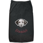 Dog Faces Black Pet Shirt - L (Personalized)