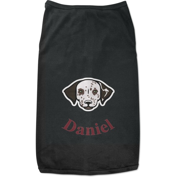 Custom Dog Faces Black Pet Shirt - L (Personalized)