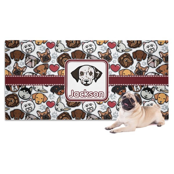 Custom Dog Faces Dog Towel (Personalized)