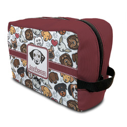 Dog Faces Men's Toiletry Bags (Personalized)