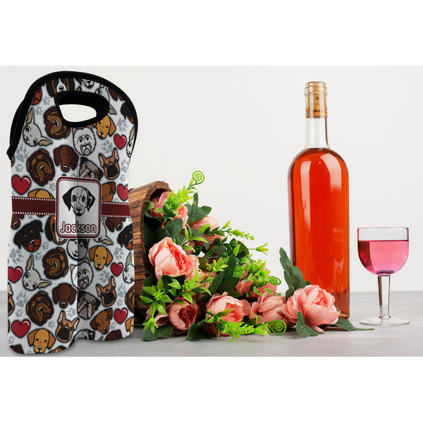 Dog Faces Double Wine Tote - LIFESTYLE (new)