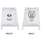 Dog Faces Drawstring Backpacks - Sweatshirt Fleece - Double Sided - APPROVAL