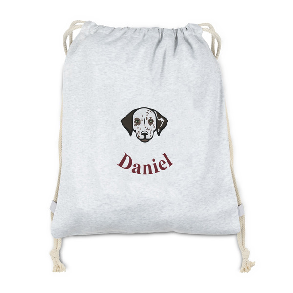 Custom Dog Faces Drawstring Backpack - Sweatshirt Fleece - Double Sided (Personalized)