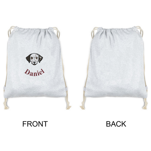 Dog Faces Drawstring Backpacks - Sweatshirt Fleece - Single Sided - APPROVAL