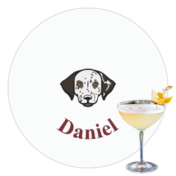 Dog Faces Printed Drink Topper - 3.5" (Personalized)