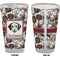 Dog Faces Pint Glass - Full Color - Front & Back Views