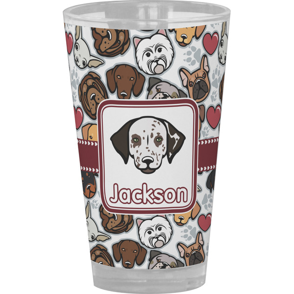 Custom Dog Faces Pint Glass - Full Color (Personalized)