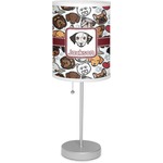 Dog Faces 7" Drum Lamp with Shade Linen (Personalized)