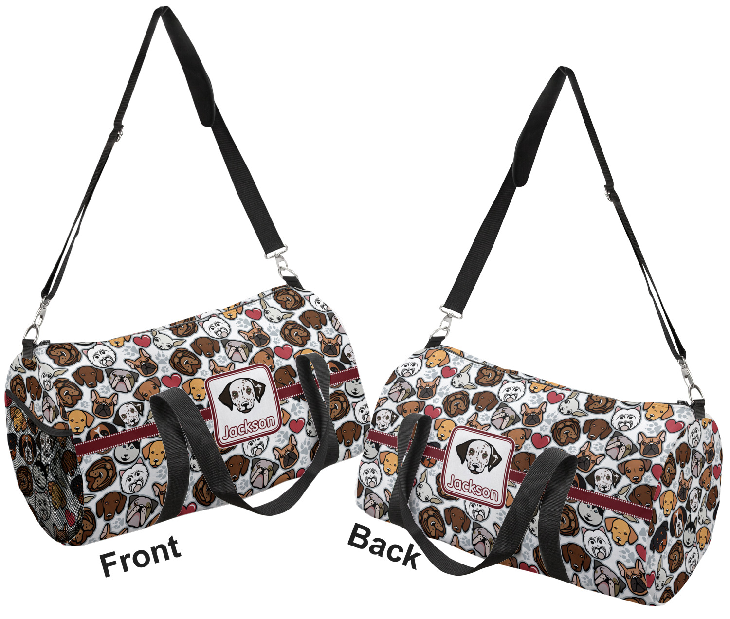 Dog Faces Duffel Bag Large (Personalized) YouCustomizeIt