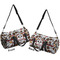 Dog Faces Duffle bag small front and back sides