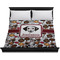 Dog Faces Duvet Cover - King - On Bed - No Prop