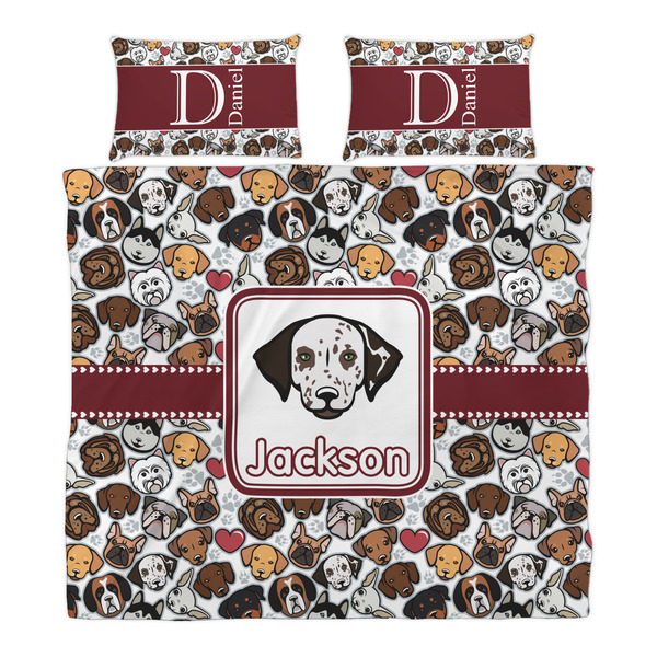 Dog Faces Duvet Cover Set - King - Alt Approval
