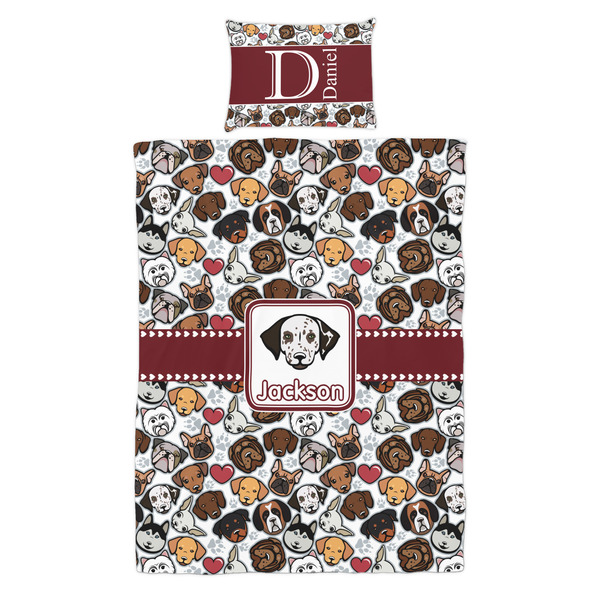 Dog Faces Duvet Cover Set - Twin - Alt Approval