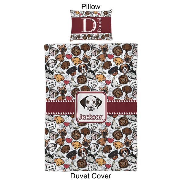 Dog Faces Duvet Cover Set - Twin XL - Approval