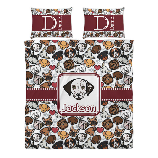 Dog Faces Duvet cover Set - Queen - Alt Approval