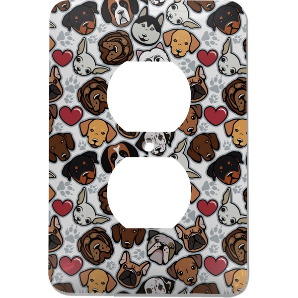 Custom Dog Faces Electric Outlet Plate