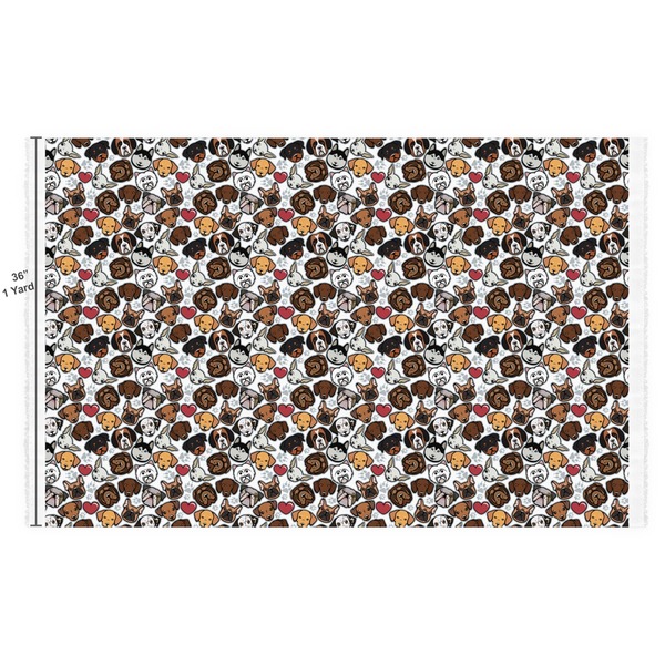 Dog Faces Fabric Full Yard