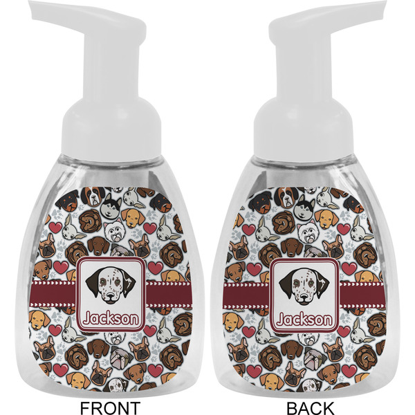 Dog Faces Foam Soap Bottle Approval - White