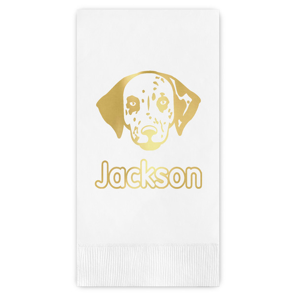 Custom Dog Faces Guest Napkins - Foil Stamped (Personalized)