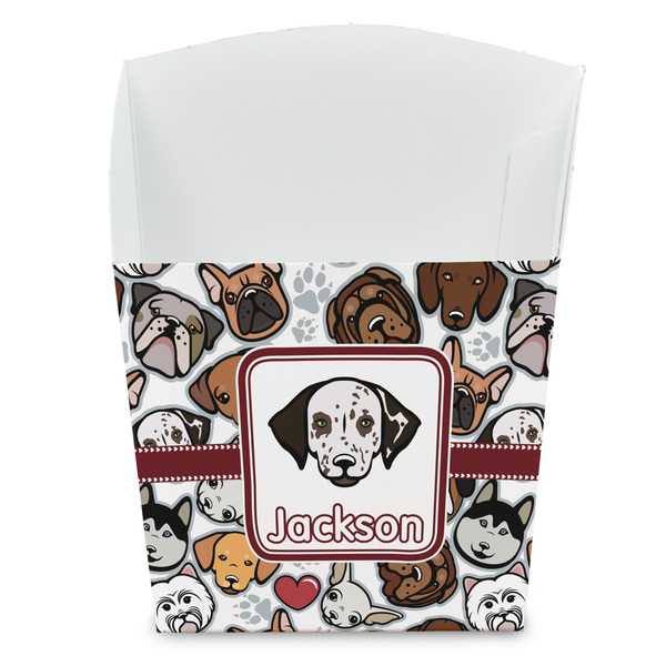 Custom Dog Faces French Fry Favor Boxes (Personalized)