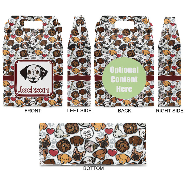 Dog Faces Gable Favor Box - Approval