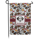 Dog Faces Small Garden Flag - Single Sided w/ Name or Text