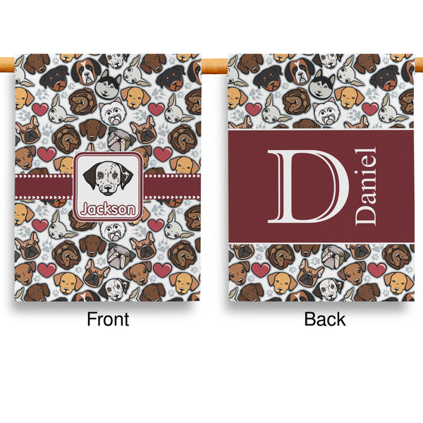 Dog Faces Garden Flags - Large - Double Sided - APPROVAL