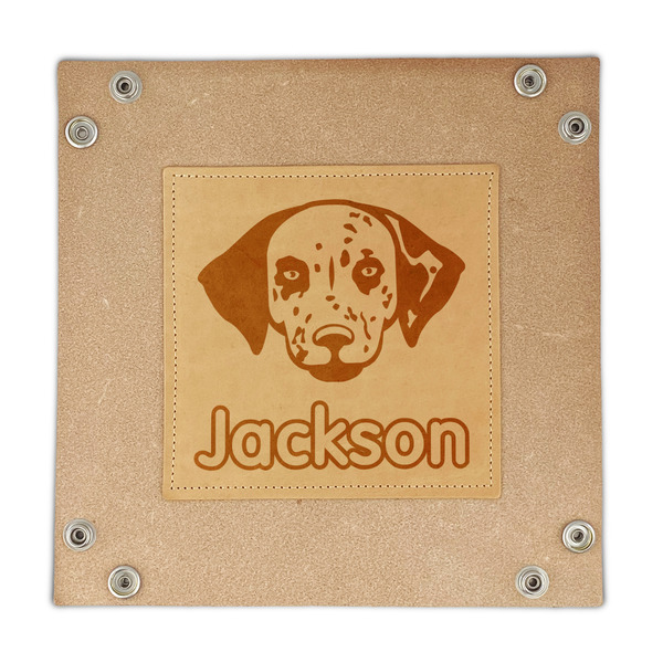Dog Faces Genuine Leather Valet Trays - FRONT (flat)