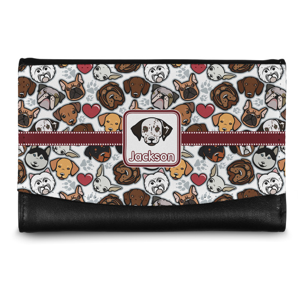 Custom Dog Faces Genuine Leather Women's Wallet - Small (Personalized)