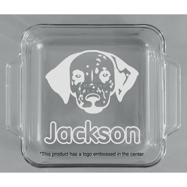 Dog Faces Glass Cake Dish - APPROVAL (8x8)