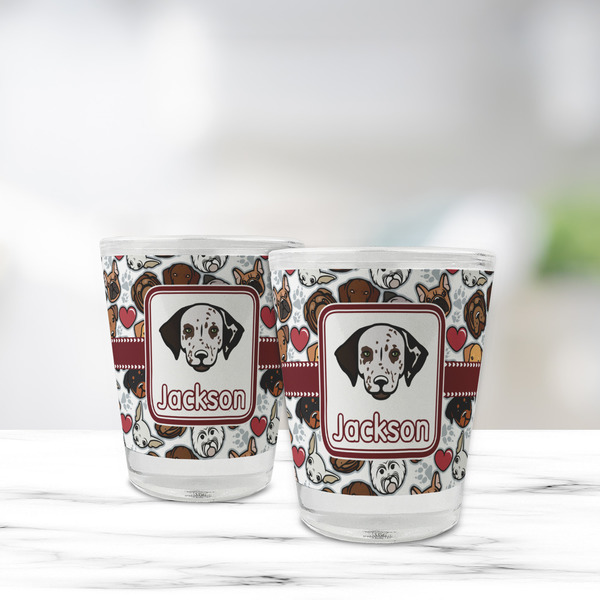 Dog Faces Glass Shot Glass - Standard - LIFESTYLE