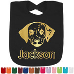 Dog Faces Foil Baby Bib (Personalized)