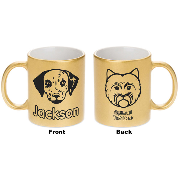 Dog Faces Gold Mug - Apvl