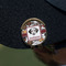 Dog Faces Golf Ball Marker Hat Clip - Gold - On Hat
