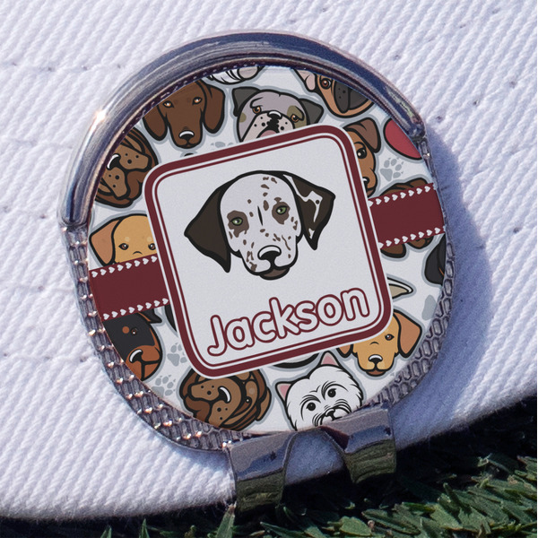 Custom Dog Faces Golf Ball Marker - Hat Clip