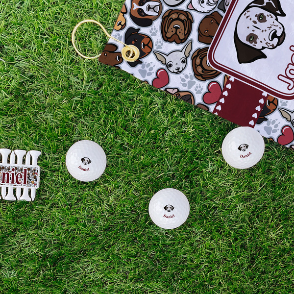 Dog Faces Golf Balls - Generic - Set of 3 - LIFESTYLE